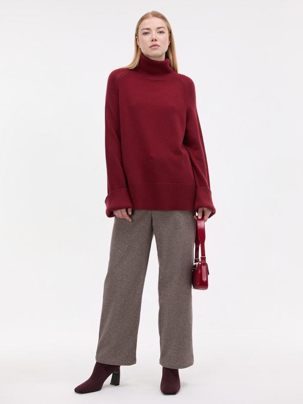 Orsay Vínový dámsky rolák ORSAY