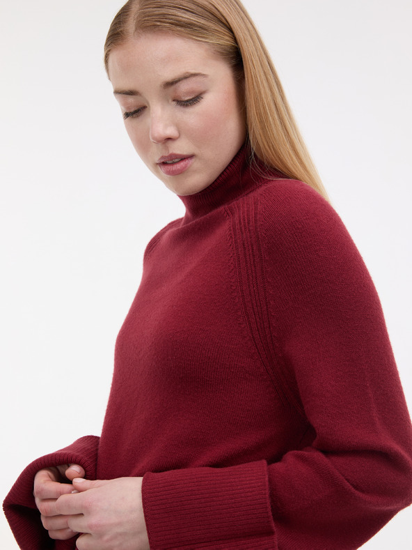 Orsay Vínový dámsky rolák ORSAY