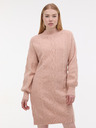 Orsay Svetloružové dámske svetrové šaty ORSAY