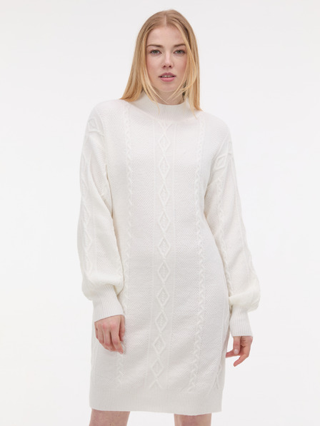 Orsay Krémové dámske svetrové šaty ORSAY