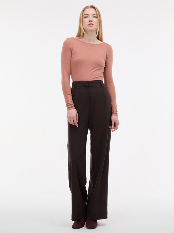 Orsay Svetlo hnedé dámske tričko s dlhým rukávom ORSAY