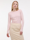 Orsay Svetloružové dámske tričko s dlhým rukávom ORSAY