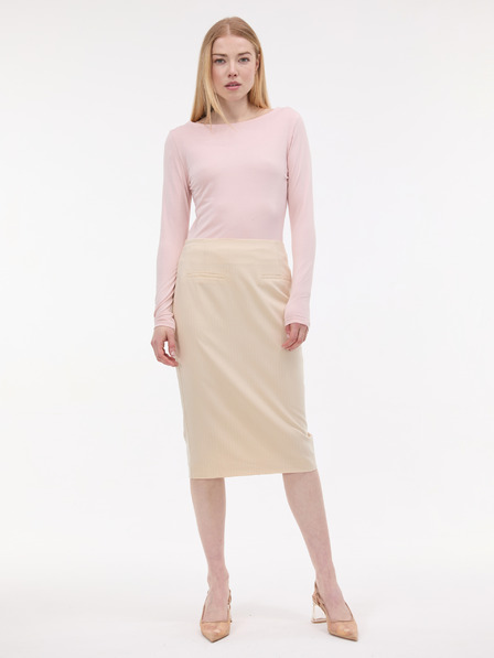 Orsay Svetloružové dámske tričko s dlhým rukávom ORSAY