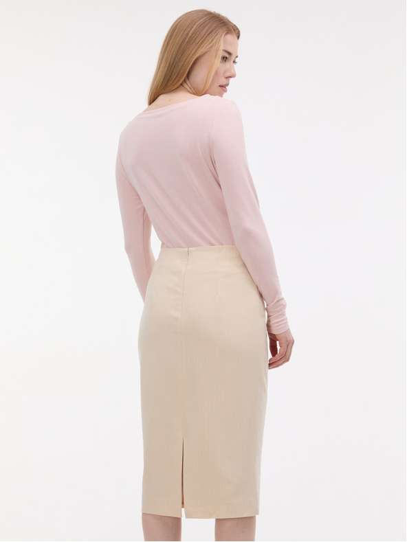 Orsay Svetloružové dámske tričko s dlhým rukávom ORSAY