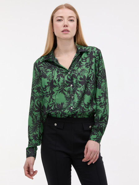 Orsay Zelená dámska vzorovaná blúzka ORSAY