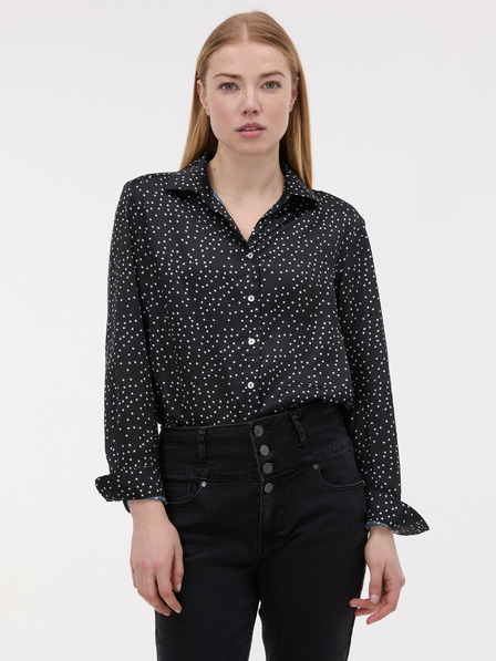 Orsay Čierna dámska vzorovaná blúzka ORSAY