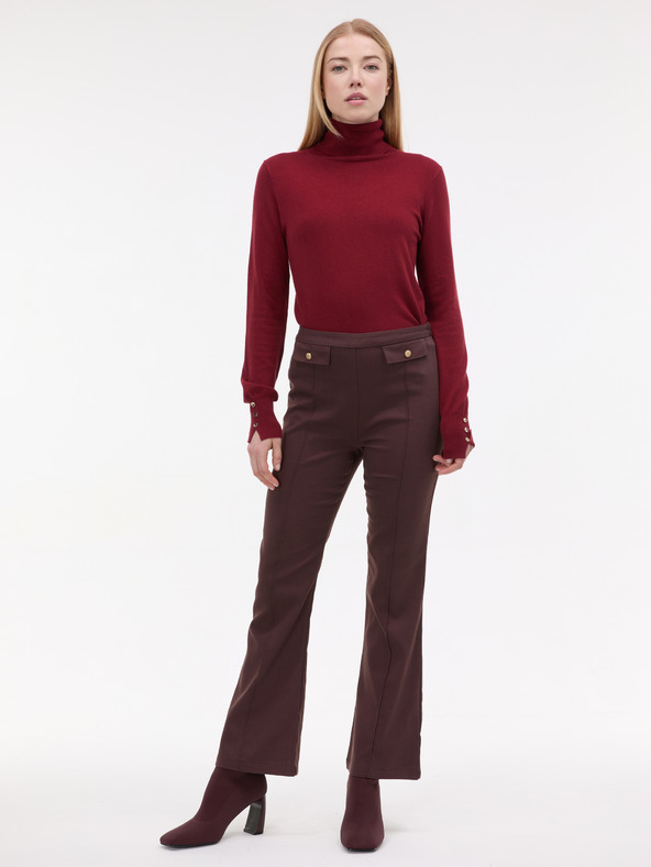 Orsay Hnedé dámske bootcut nohavice ORSAY