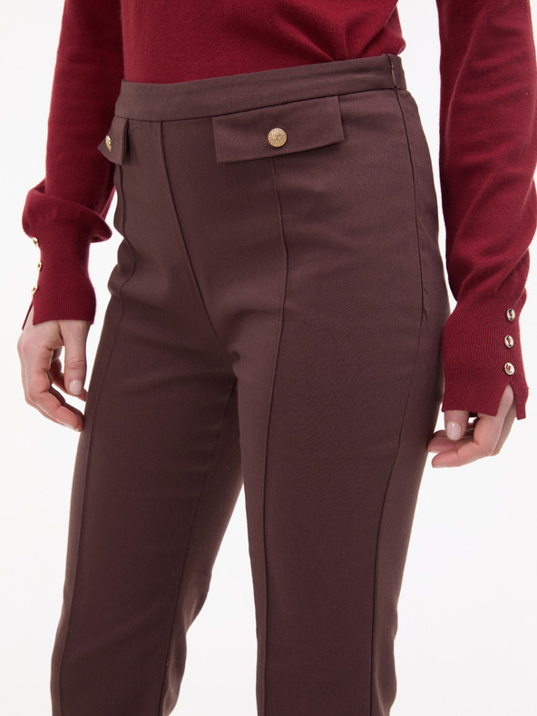 Orsay Hnedé dámske bootcut nohavice ORSAY