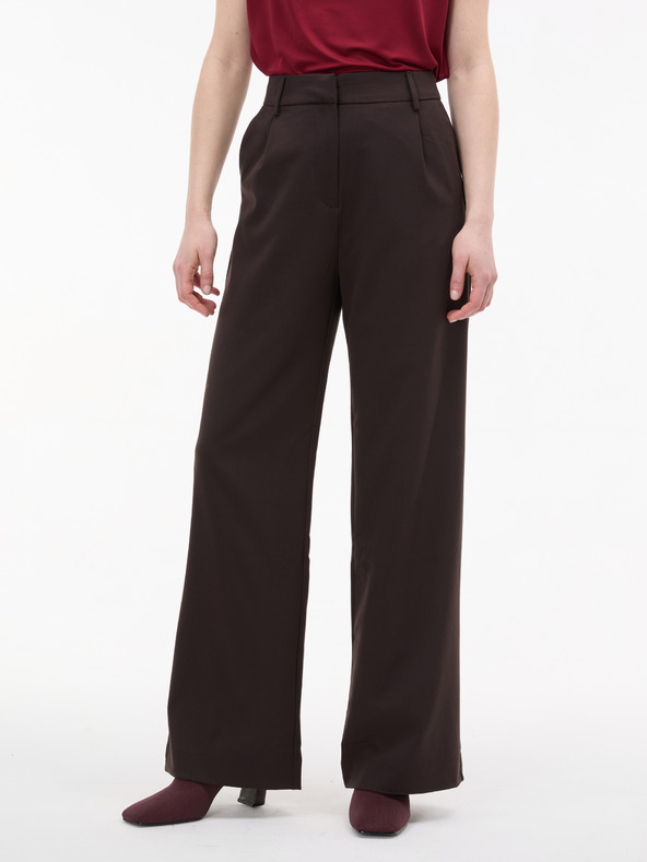 Orsay Tmavohnedé dámske široké nohavice ORSAY