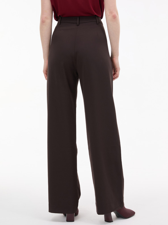 Orsay Tmavohnedé dámske široké nohavice ORSAY
