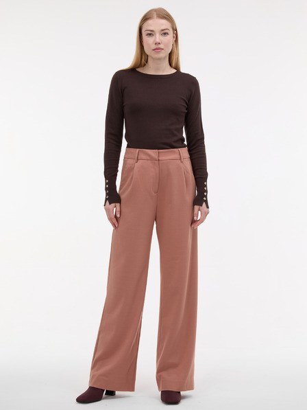 Orsay Svetlohnedé dámske široké nohavice ORSAY