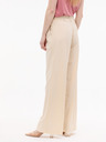 Orsay Krémové dámske široké nohavice s prúžkom ORSAY