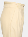 Orsay Krémové dámske široké nohavice s prúžkom ORSAY