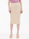 Orsay Krémová dámska puzdrová sukňa s prúžkom ORSAY