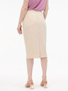 Orsay Krémová dámska puzdrová sukňa s prúžkom ORSAY