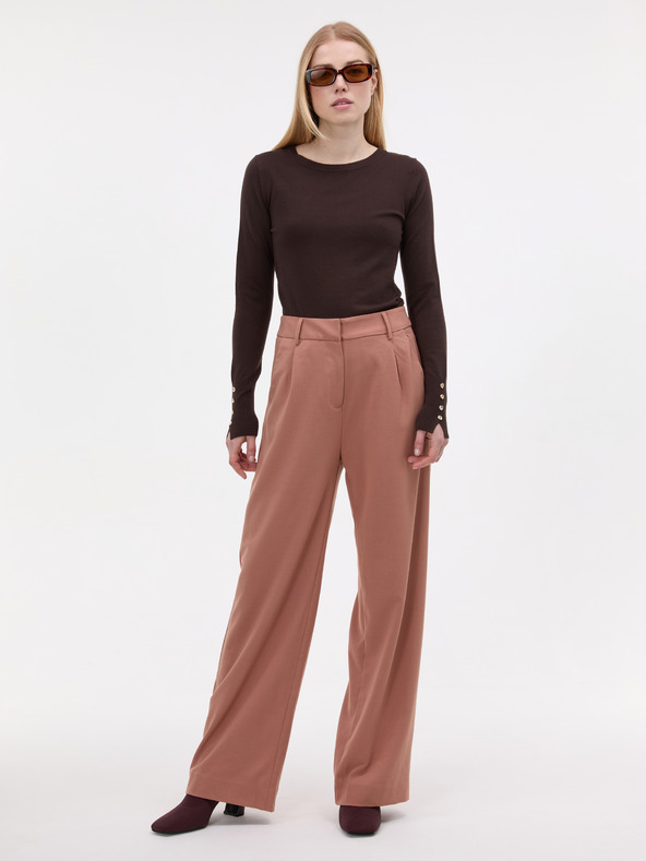 Orsay Tmavohnedý dámsky sveter ORSAY