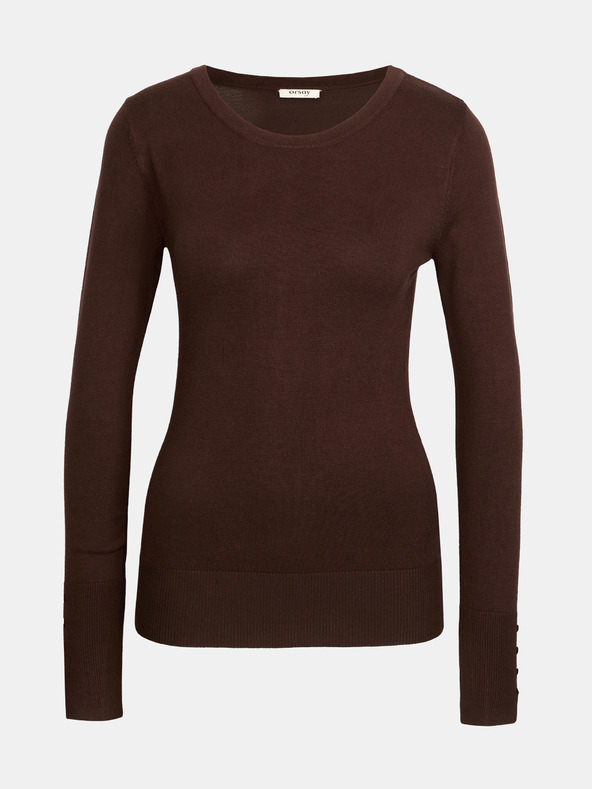 Orsay Tmavohnedý dámsky sveter ORSAY