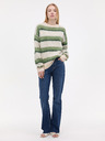 Orsay Zelený dámsky pruhovaný sveter ORSAY