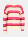 Orsay Ružový dámsky pruhovaný sveter ORSAY