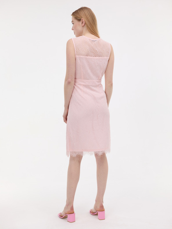 Orsay Svetloružové dámske čipkované šaty ORSAY