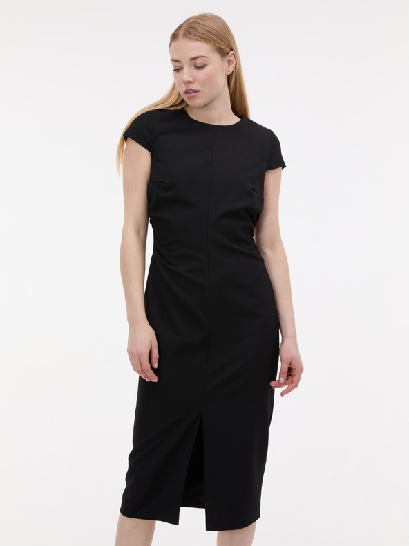 Orsay Čierne dámske plášťové šaty ORSAY