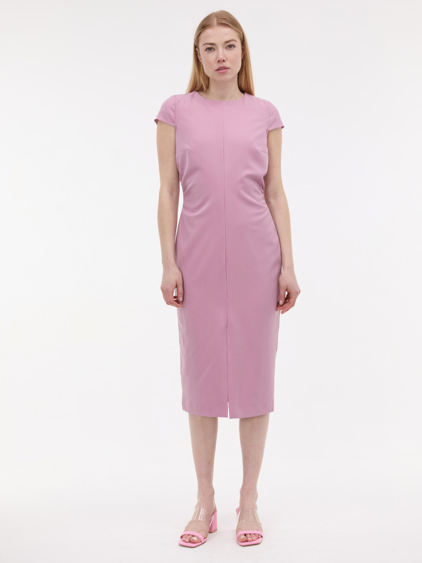 Orsay Svetloružové dámske šaty s rukávmi ORSAY