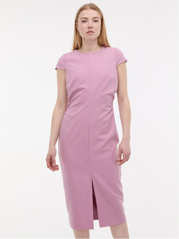 Orsay Svetloružové dámske šaty s rukávmi ORSAY