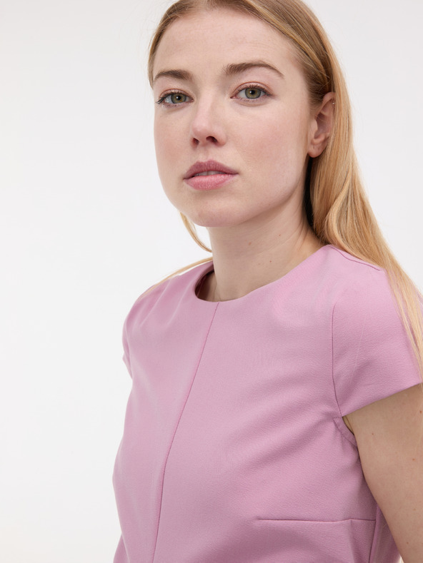 Orsay Svetloružové dámske šaty s rukávmi ORSAY