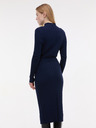 Orsay Tmavomodré dámske midi šaty s opaskom ORSAY