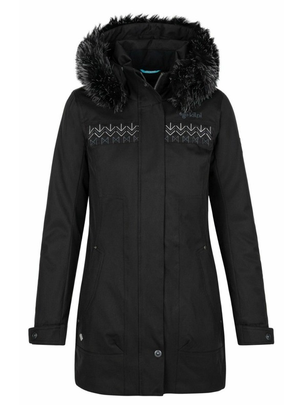 Kilpi Čierny dámsky zimný kabát Kilpi PERU-W