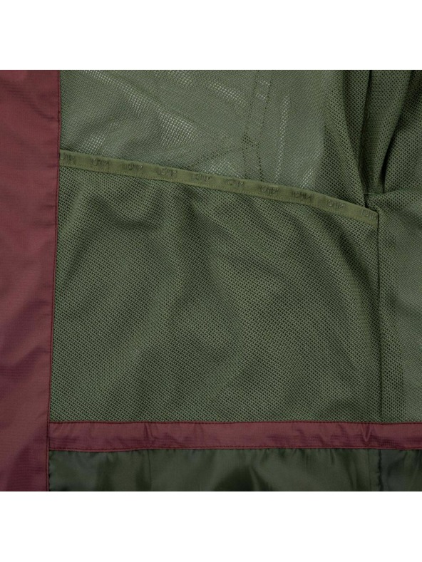 Kilpi Khaki a bordová pánska outdoorová bunda Kilpi SONNA-M