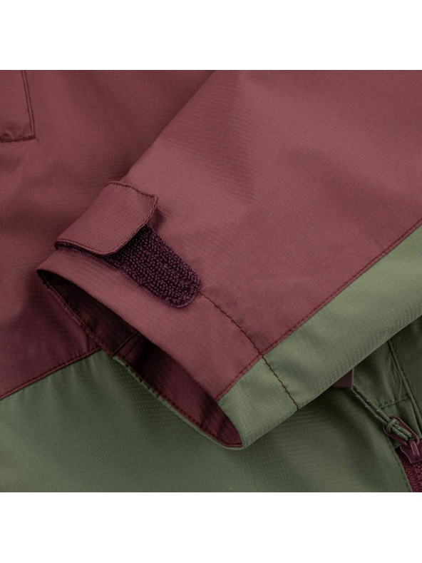 Kilpi Khaki a bordová pánska outdoorová bunda Kilpi SONNA-M