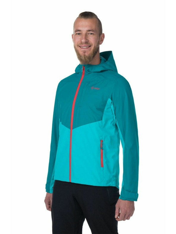 Kilpi Khaki a bordová pánska outdoorová bunda Kilpi SONNA-M
