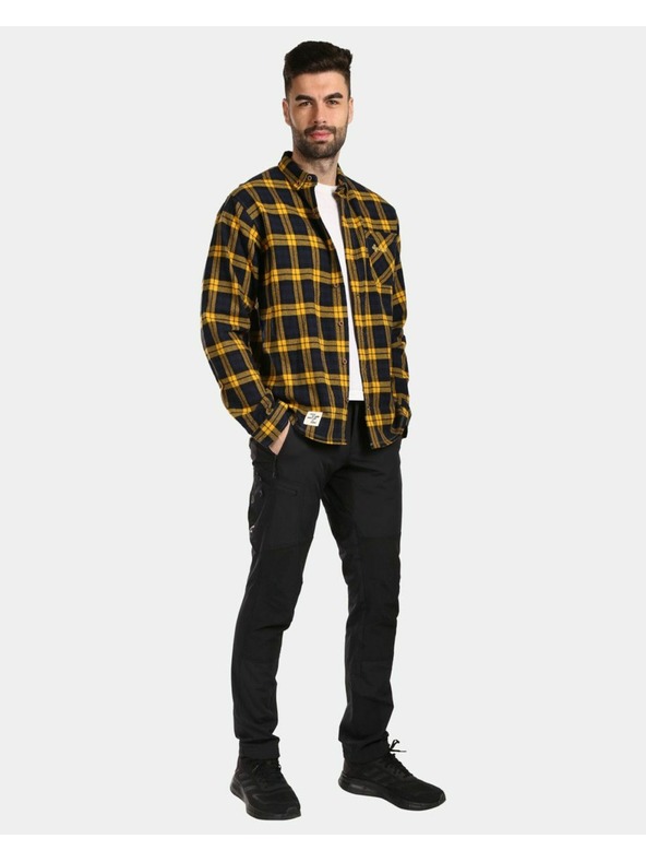 Kilpi Pánske športové flanelové tričko Kilpi FLANNY-M žltá