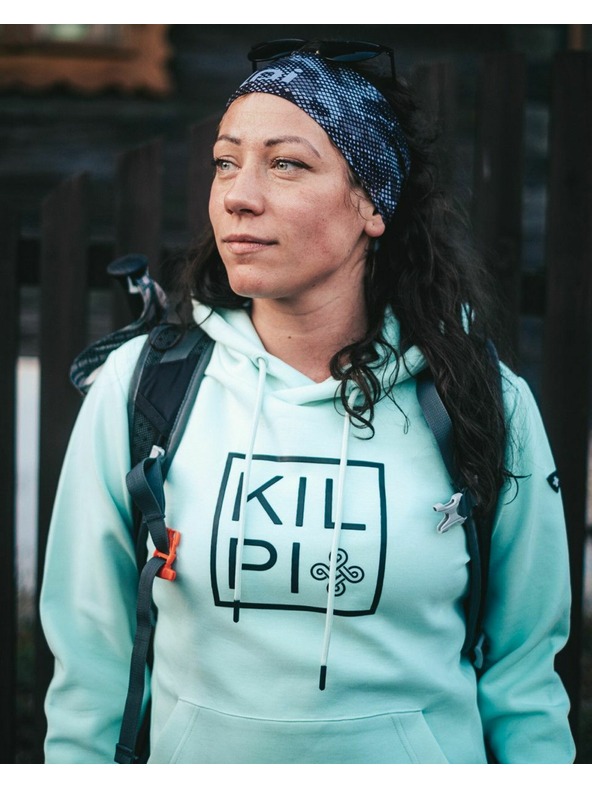 Kilpi Dámska bavlnená mikina s kapucňou Kilpi NIKY-W Mint