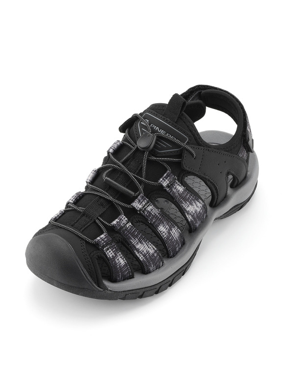 ALPINE PRO Pánske outdoorové sandále ALPINE PRO KOREM black