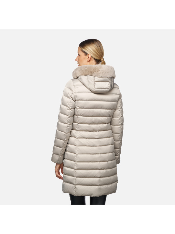 Geox Béžová dámska prešívaná bunda Geox Bettanie