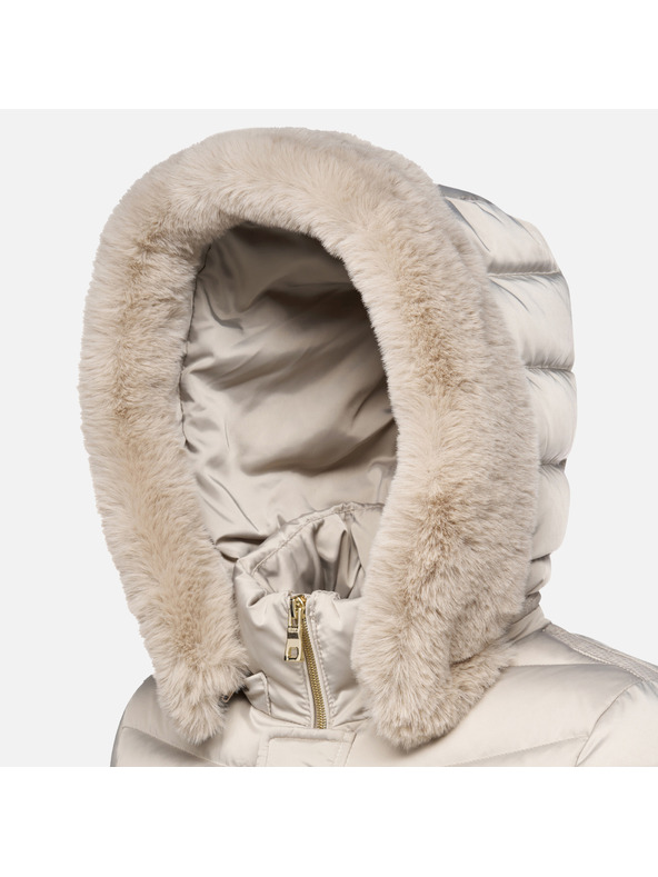 Geox Béžová dámska prešívaná bunda Geox Bettanie