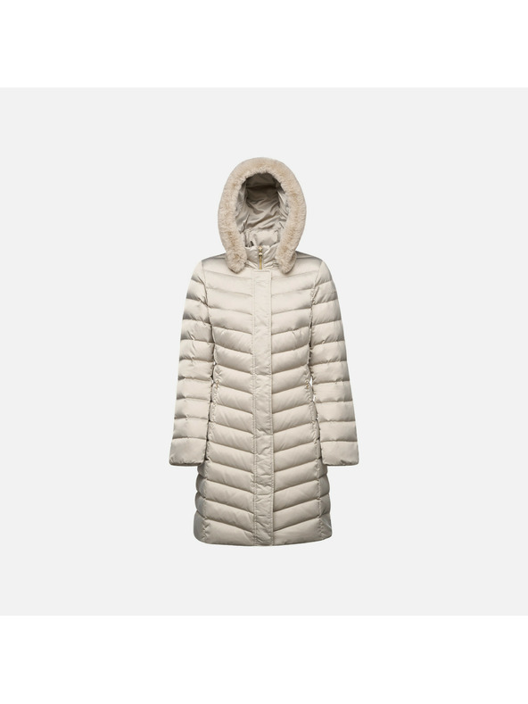 Geox Béžová dámska prešívaná bunda Geox Bettanie