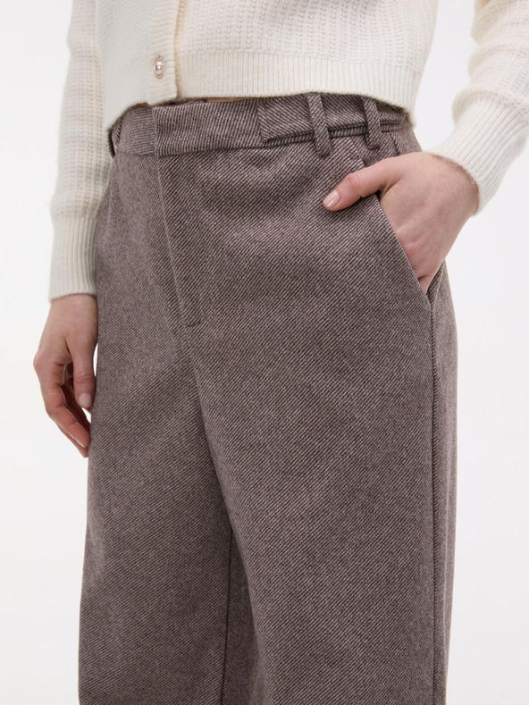 Orsay Svetlohnedé dámske široké nohavice ORSAY