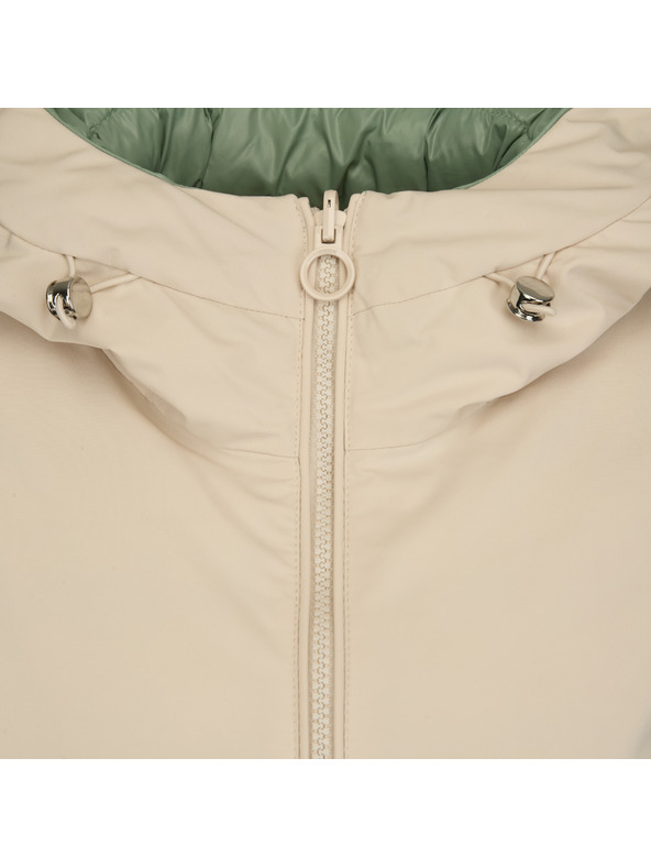 Geox Zelená dámska prešívaná bunda Geox Spherica