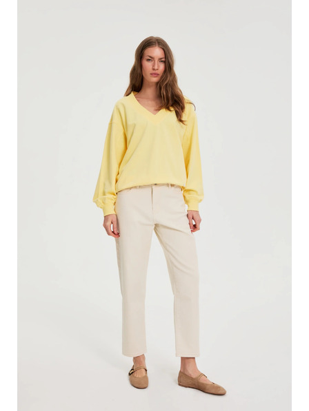 Moodo Džínsy s rovnými nohavicami béžové Moodo