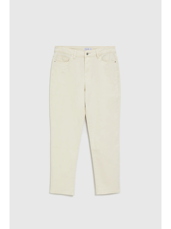 Moodo Džínsy s rovnými nohavicami béžové Moodo