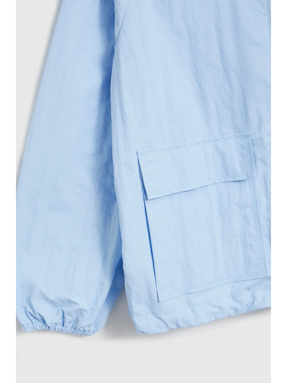 Moodo Bunda s kapucňou svetlo modrá Moodo