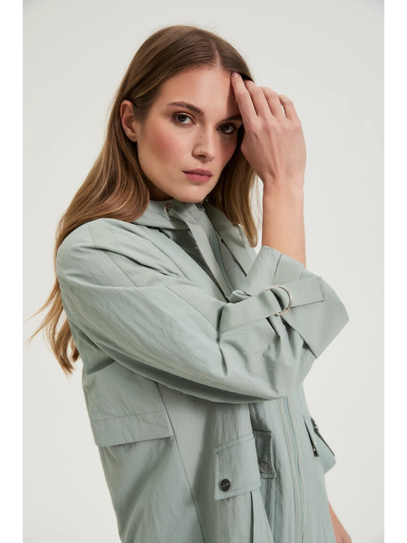 Moodo Bunda parka olivová Moodo