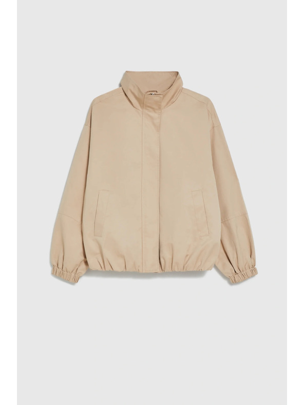 Moodo Bunda so stojačikom béžová Moodo