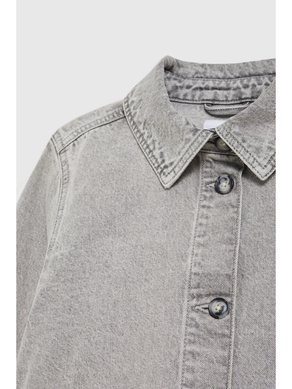 Moodo Džínsová bunda sivá Moodo