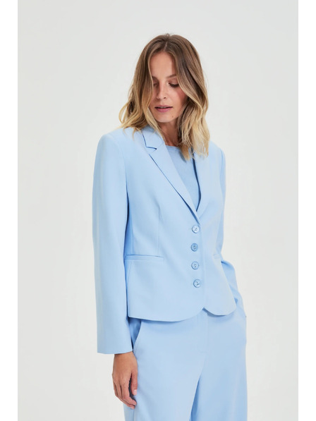 Moodo Jednostranné sako svetlo modré Moodo