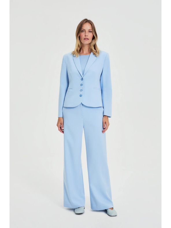 Moodo Jednostranné sako svetlo modré Moodo