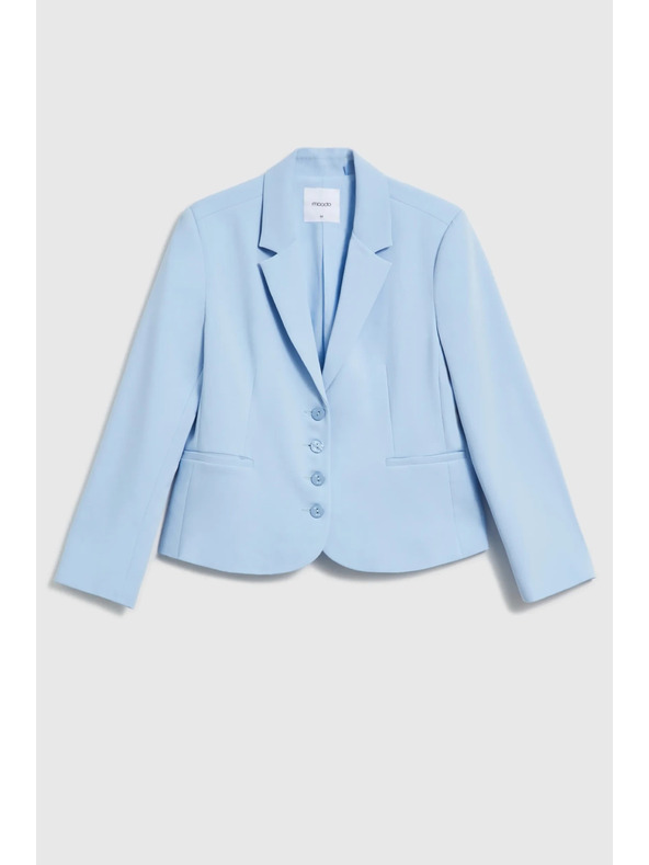 Moodo Jednostranné sako svetlo modré Moodo